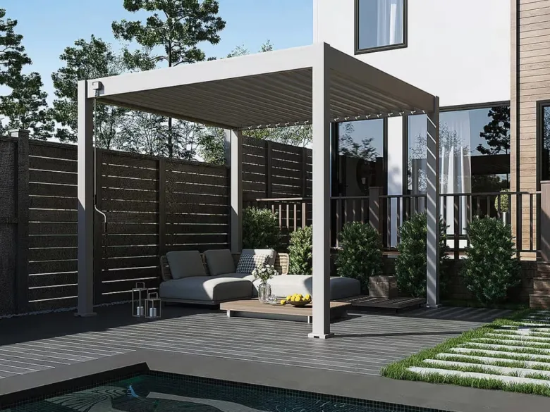 Orion Comfort 300 x 300 cmterrasoverkapping - Licht Grey