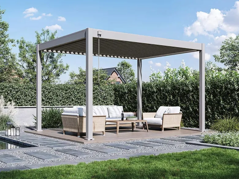 Orion Comfort 300 x 400 cm terrasoverkapping - Light Grey