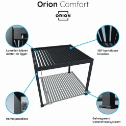 Orion Comfort 300 x 530 cm terrasoverkapping - Light Grey