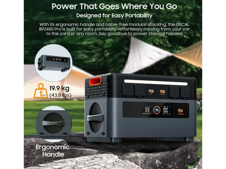 OSCAL BP2400 Pro extra accu