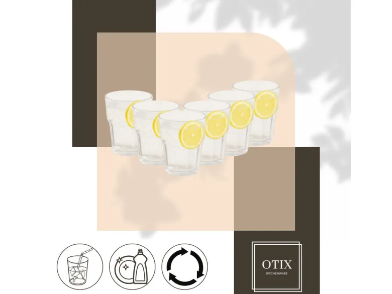 OTIX Oceani kunststof drinkglazen - set van 6