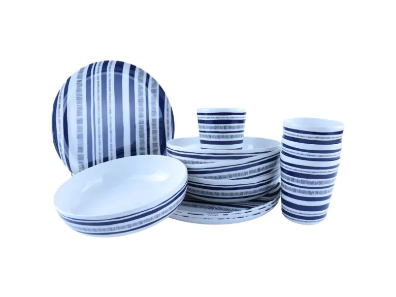 OTIX Stripes 12-delig serviessets - Blue
