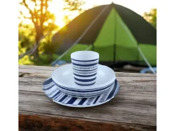 OTIX Stripes 12-delig serviessets - Blue