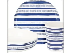 OTIX Stripes 12-delig serviessets - Blue