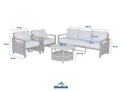 Outdoor Feelings Andora stoel-bank loungeset