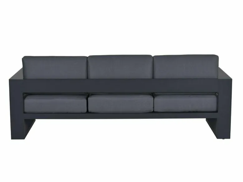 Outdoor Feelings Cuba 3-zits loungebank - Antraciet