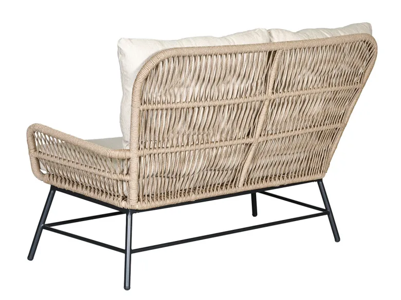 Outdoor Feelings Dalmas stoel-bank loungeset - Sahara dust rope