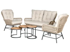 Outdoor Feelings Dalmas stoel-bank loungeset - Sahara dust rope