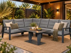 Outdoor Feelings Idaho corner loungebank - Antraciet