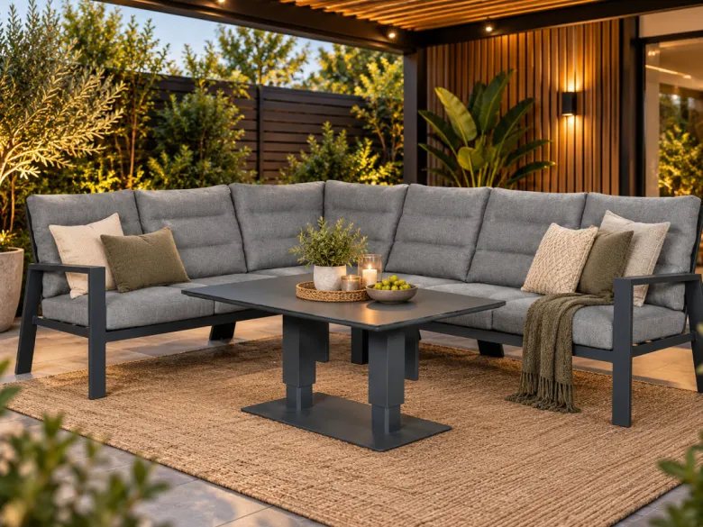 Outdoor Feelings Idaho corner loungebank - Antraciet