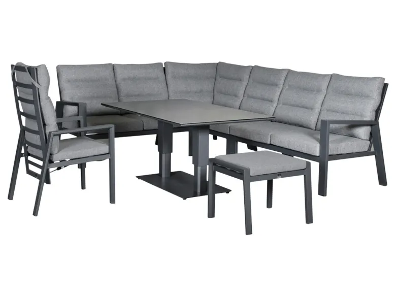 Outdoor Feelings Idaho corner loungebank - Antraciet