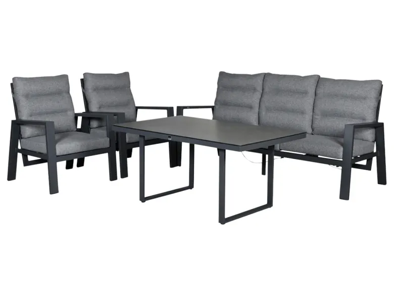 Outdoor Feelings Idaho 140 x 85 cm loungetafel - Antraciet