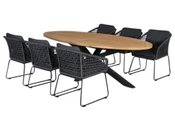 Outdoor Feelings Kentucky Cleveland 240 diningset - Lava Grey