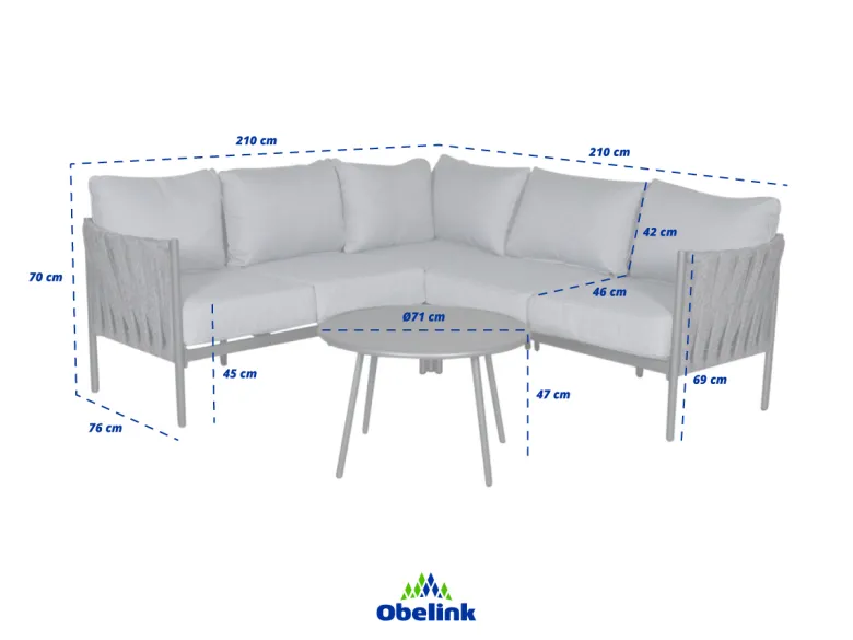 Outdoor Feelings Monte Carlo corner loungeset