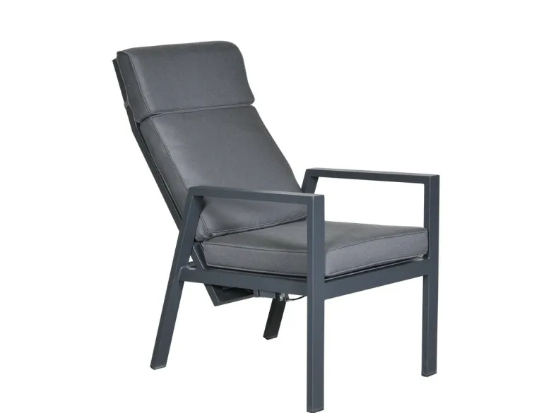 Outdoor Feelings Palais verstelbare tuinstoel - antraciet