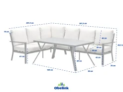 Outdoor Feelings Ramos corner links loungeset - Desert sand