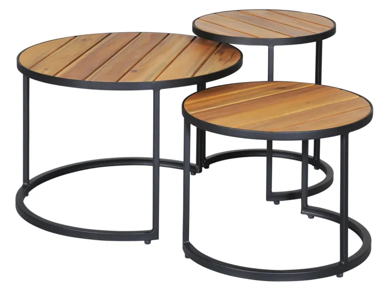 Outdoor Feelings Ryder set bijzettafels - Antraciet