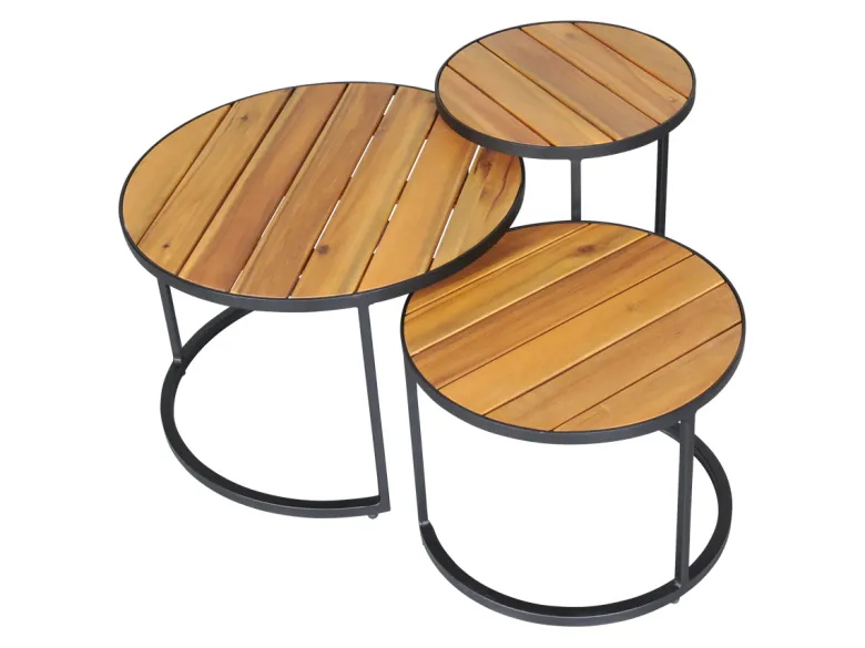 Outdoor Feelings Ryder set bijzettafels - Antraciet
