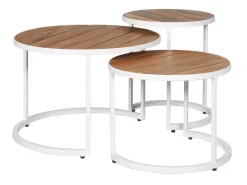 Outdoor Feelings Ryder set bijzettafels - Wit