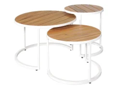 Outdoor Feelings Ryder set bijzettafels - Wit