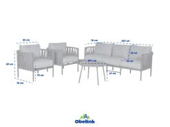 Outdoor Feelings San Remo stoel-bank loungeset