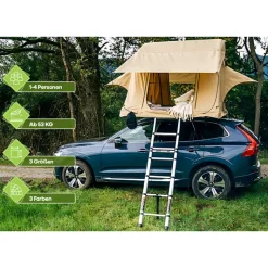 OutdoorU Expedition 3 Pers daktent incl. ladder& hoes - Khaki