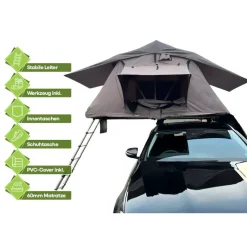 OutdoorU Expedition 5 Pers daktent incl. ladder & hoes - Khaki