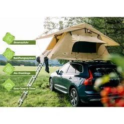 OutdoorU Expedition 5 Pers daktent incl. ladder& hoes - Green
