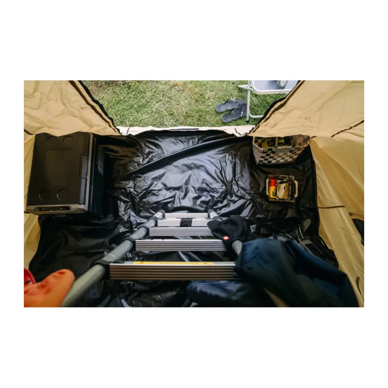 OutdoorU Family 5 Pers daktent incl. voortent & ladder - Khaki