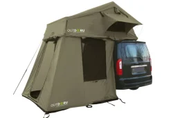 OutdoorU Family 5 Pers daktent incl. voortent& ladder - Green