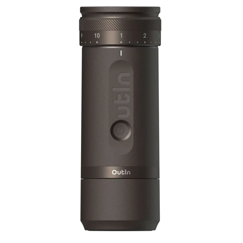 OutIn Fino draagbare elektrische koffiemolen - Tundra Brown