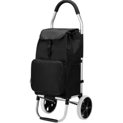 Packaway 45 liter boodschappentrolley met koelvak - Black