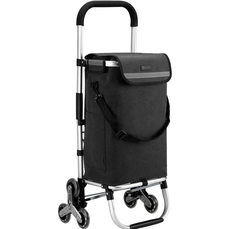 Packaway 40 liter boodschappentrolley met 6 wielen - Grey