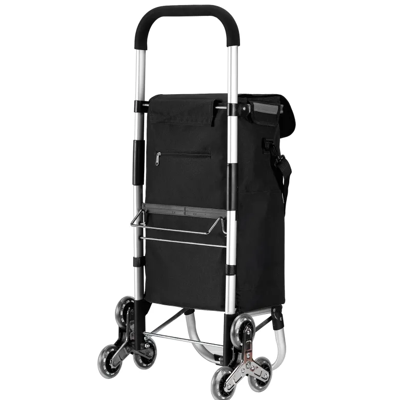 Packaway 40 liter boodschappentrolley met 6 wielen - Black