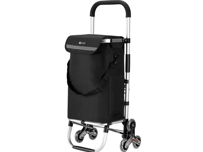 Packaway 40 liter boodschappentrolley met 6 wielen - Black