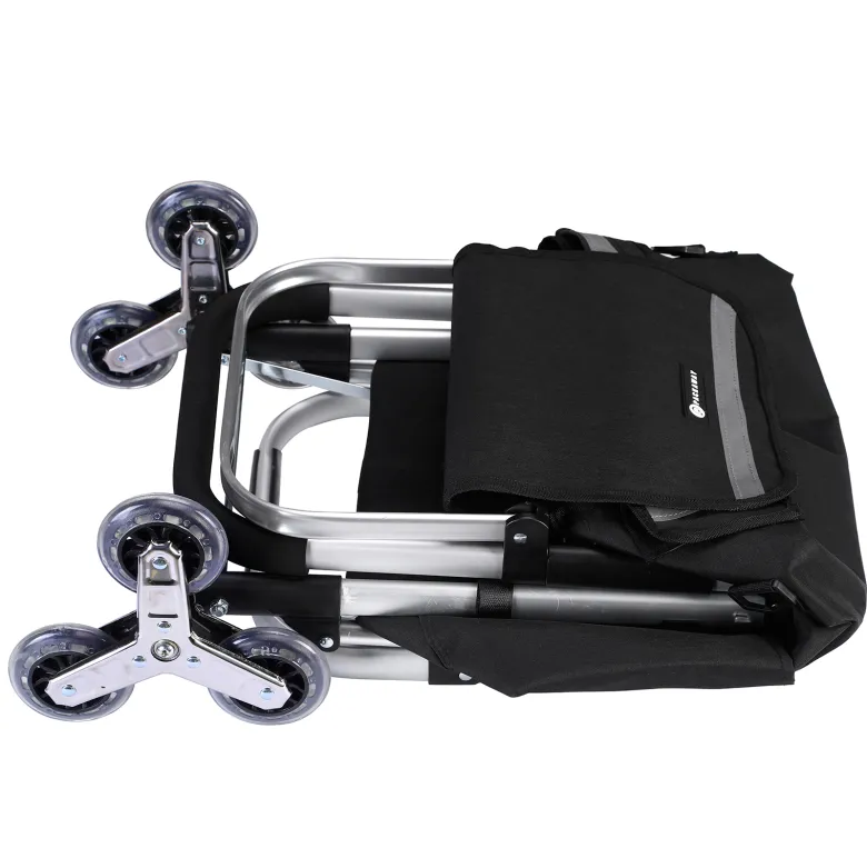 Packaway 40 liter boodschappentrolley met 6 wielen - Black