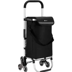 Packaway 40 liter boodschappentrolley met 6 wielen - Black