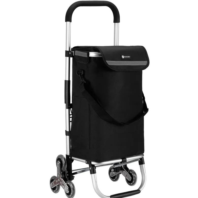Packaway 40 liter boodschappentrolley met 6 wielen - Black