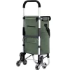 Packaway 40 liter boodschappentrolley met 6 wielen - Green
