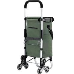 Packaway 40 liter boodschappentrolley met 6 wielen - Green