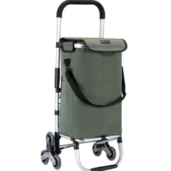 Packaway 40 liter boodschappentrolley met 6 wielen - Green