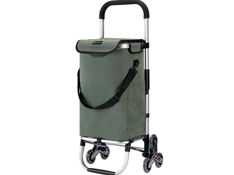 Packaway 40 liter boodschappentrolley met 6 wielen - Green