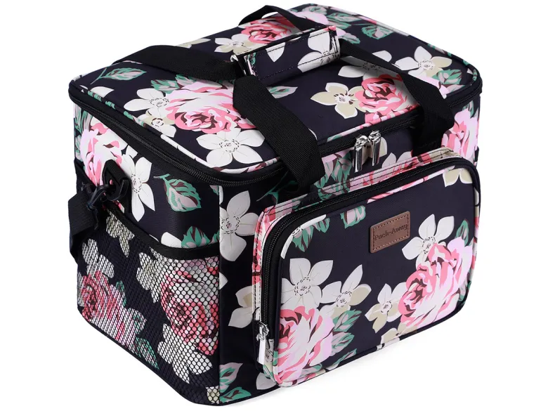 Packaway 15 liter geïsoleerde koeltas - Black Flower