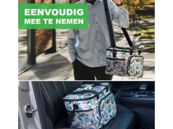Packaway 15 liter geïsoleerde koeltas - White Flower