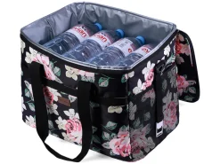 Packaway 40 liter geïsoleerde koeltas - Black Flower