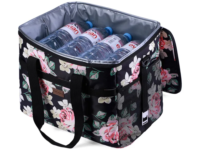 Packaway 40 liter geïsoleerde koeltas - Black Flower