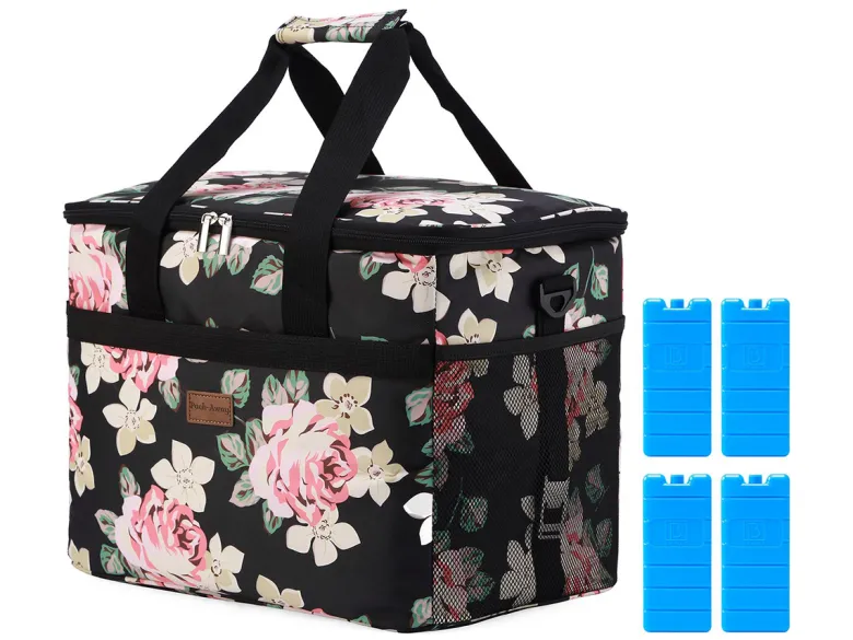 Packaway 30 liter geïsoleerde koeltas - Black Flower