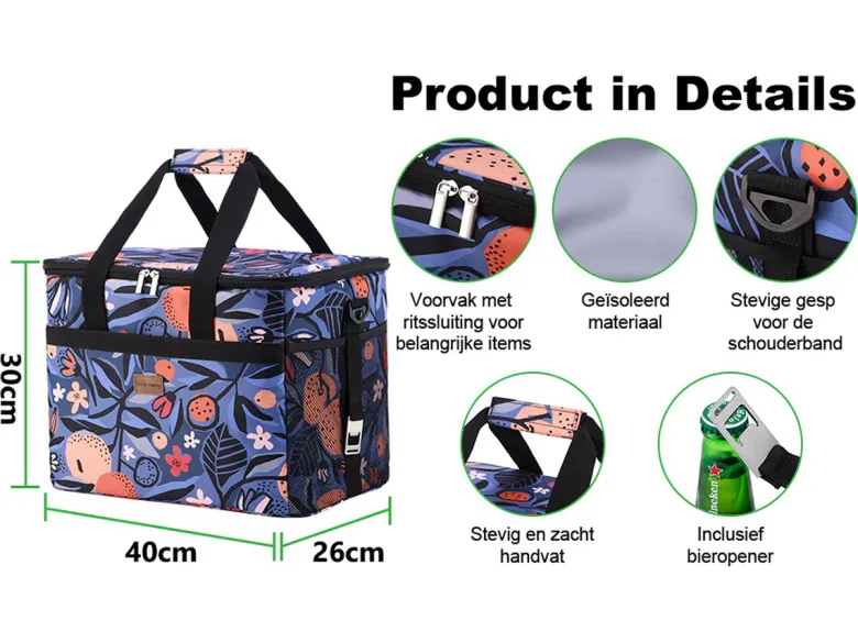 Packaway 30 liter geïsoleerde koeltas - Valencia