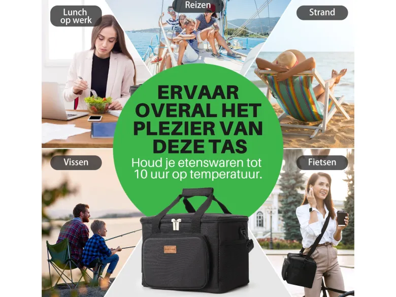 Packaway 15 liter koeltas - Black