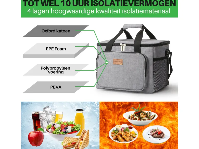 Packaway 15 liter koeltas - Grey